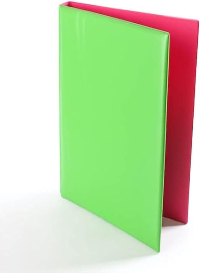 2 D Rings Bright Touch Ring Binder, A4 Size, Green/Pink